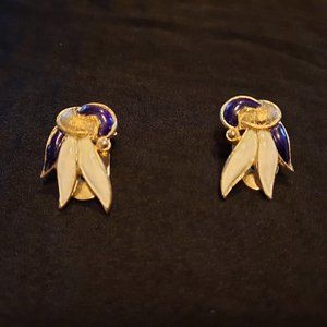 Eisenberg Ice Art Deco earrings - vintage!
